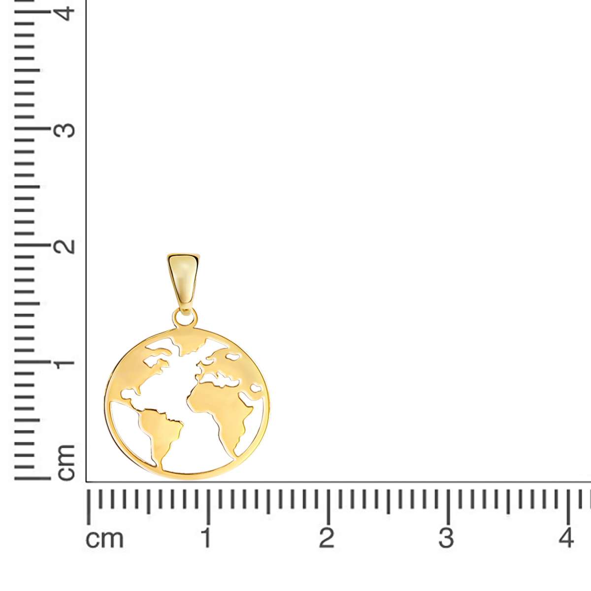 Anhänger Motiv Erde 375/- Gold 2,1cm